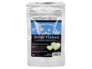 GlasGarten Shrimp Snacks Snow Flakes Mangold a Špenát
